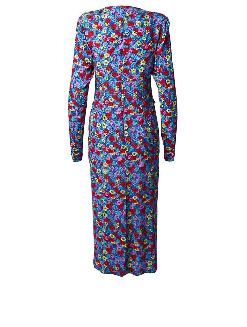 Heather Midi Dress Floral Print