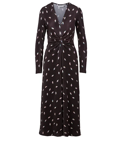 Number 7 Printed Midi Dress