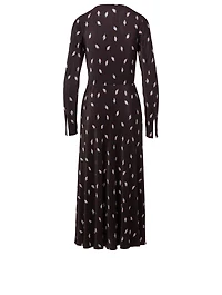 Number 7 Printed Midi Dress