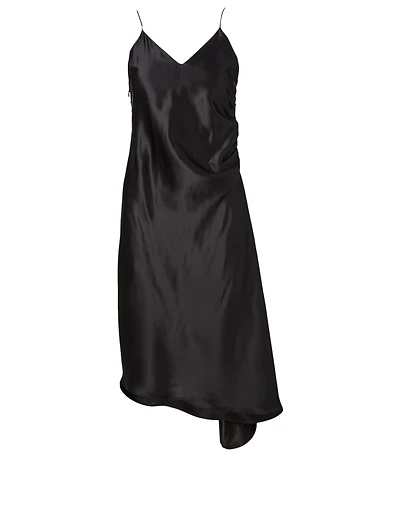Satin Slip Midi Dress