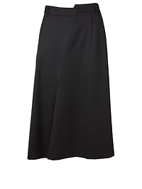 Asymmetric Midi Skirt