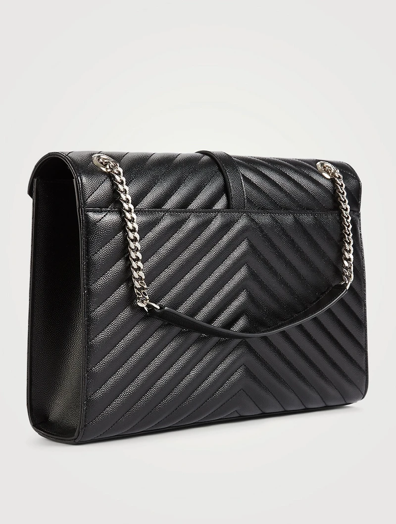 Large Envelope YSL Monogram Leather Bag