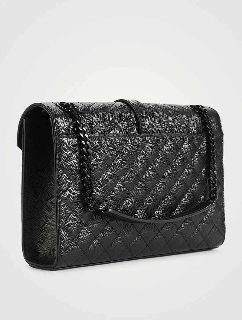 Medium YSL Monogram Leather Envelope Chain Bag