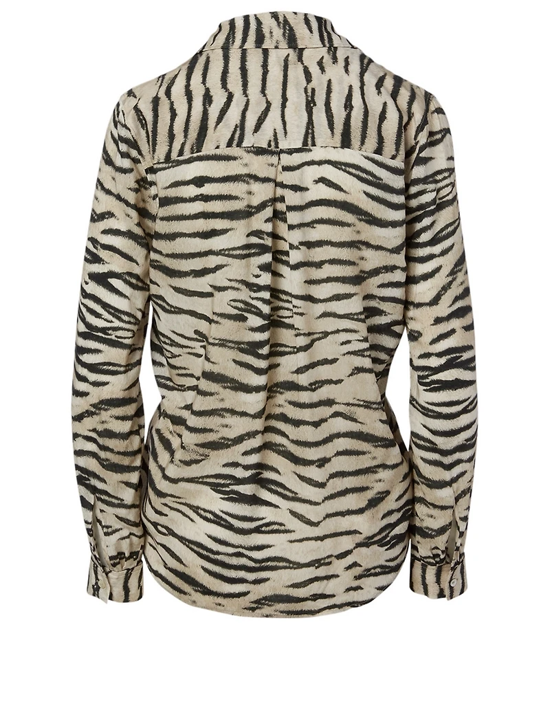 Holly Blouse Tiger Print
