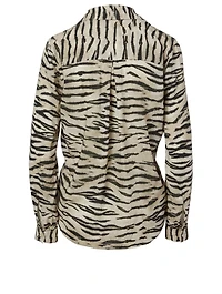 Holly Blouse Tiger Print