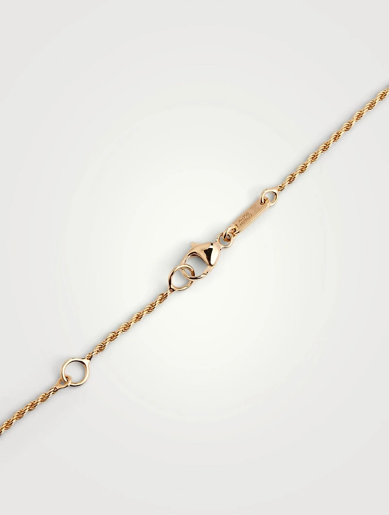 Small Serpent Bohème Gold Necklace With Citrine