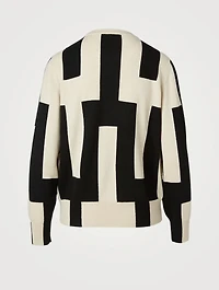 Cashmere Sweater With Mosaic Intarsia