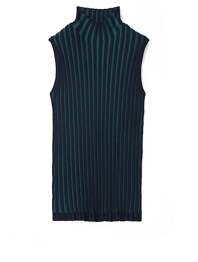Pleated Rib Sleeveless Top