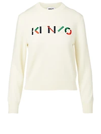 Wool Crewneck Sweater With Logo