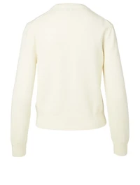 Wool Crewneck Sweater With Logo