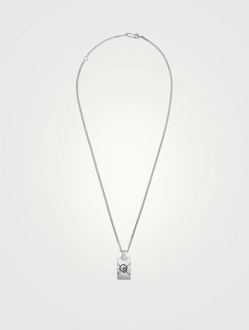 Gucci Ghost Sterling Silver Necklace