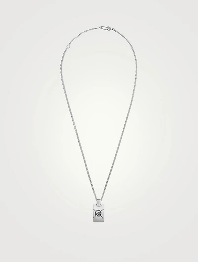 Gucci Ghost Sterling Silver Necklace