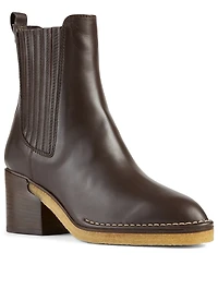 Leather Heeled Ankle Boots