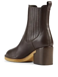 Leather Heeled Ankle Boots