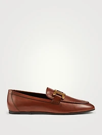 Leather Loafers With Chain