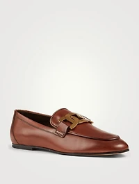 Leather Loafers With Chain
