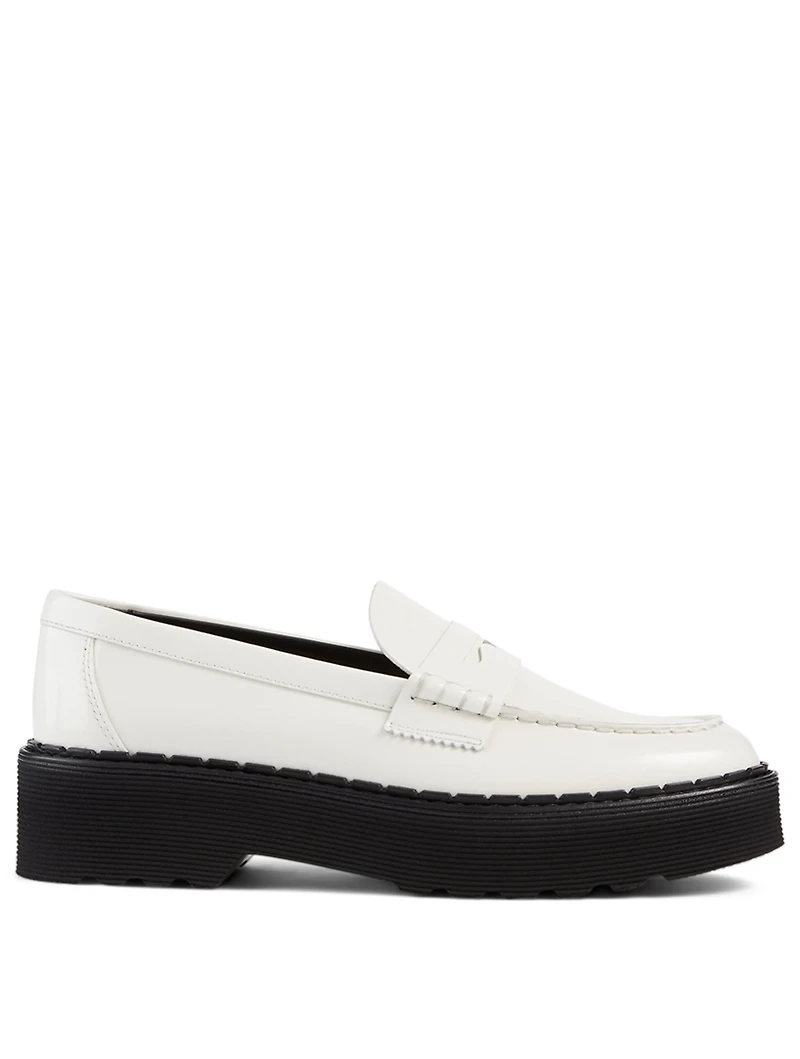Mocassino Patent Leather Platform Loafers