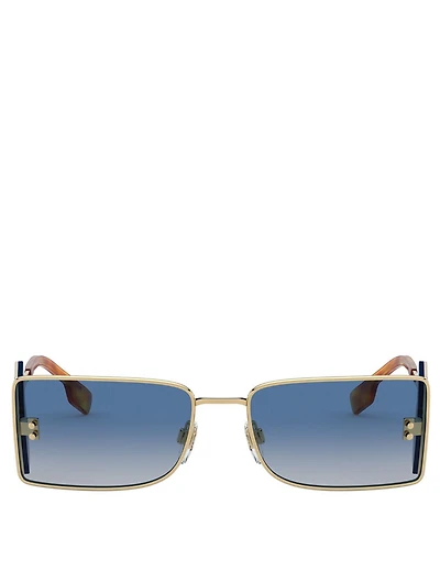 Rectangular Sunglasses With B Lens