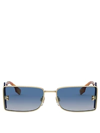 Rectangular Sunglasses With B Lens