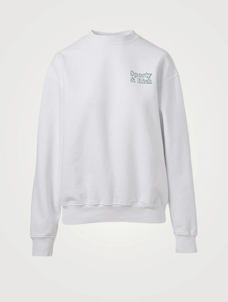 Cotton Sweatshirt With Fun Logo