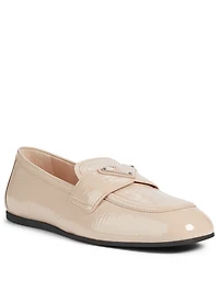 Patent Leather Logo Loafers