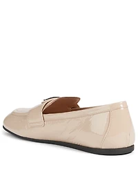 Patent Leather Logo Loafers