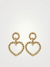 Large Bambola Heart Drop Earrings