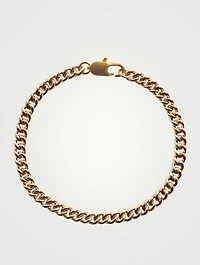 14K Gold Plated Curb Chain Bracelet