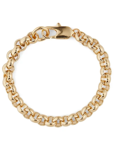 14K Gold Plated Rolo Bracelet