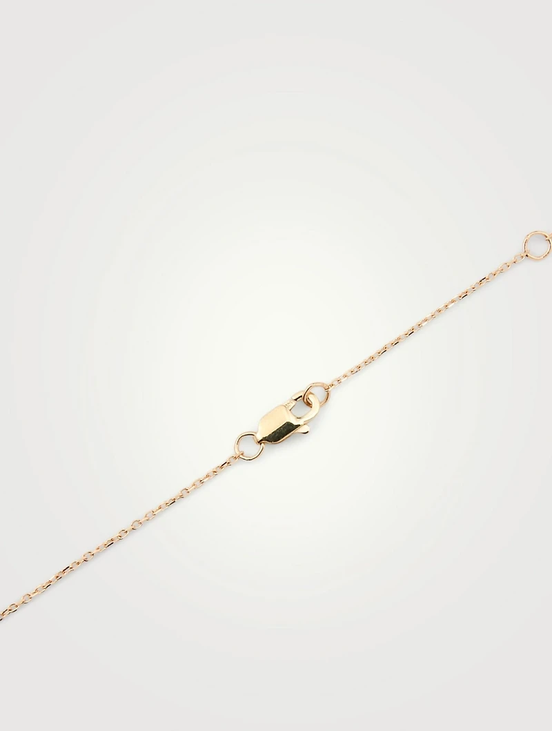 Bonheur 14K Gold Birthstone Necklace With Topaz