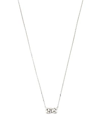 Fireworks 18K White Gold Pendant Necklace With Diamonds