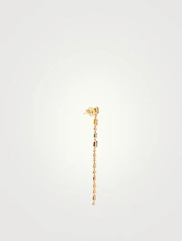 Rainbow Fireworks Drop Earrings Diamonds And Sapphires