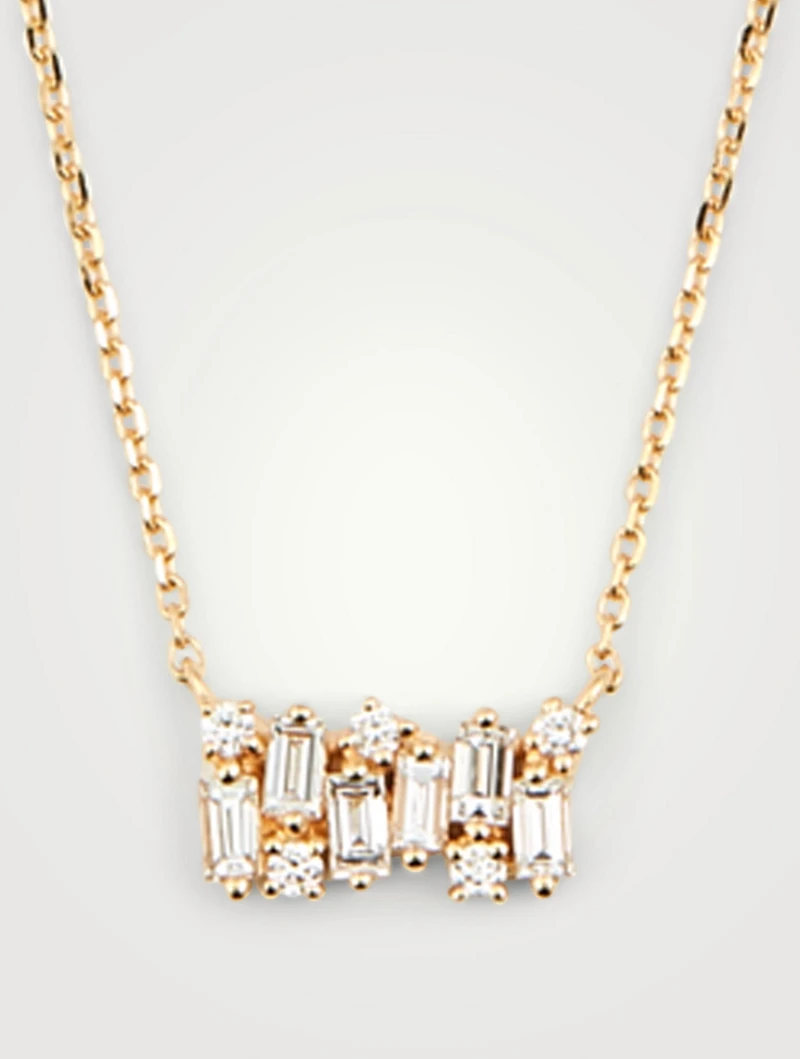 Fireworks 18K Gold Pendant Necklace With Diamonds