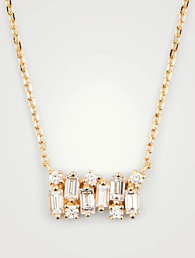 Fireworks 18K Gold Pendant Necklace With Diamonds