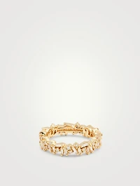 Fireworks 18K Gold Icon Eternity Band With Diamonds