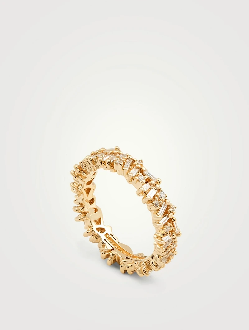 Fireworks 18K Gold Icon Eternity Band With Diamonds