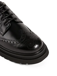 Leather Brogue Derby Shoes