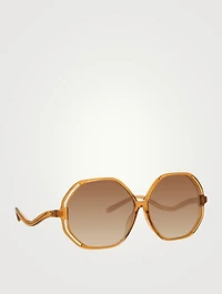 Una Geometric Sunglasses