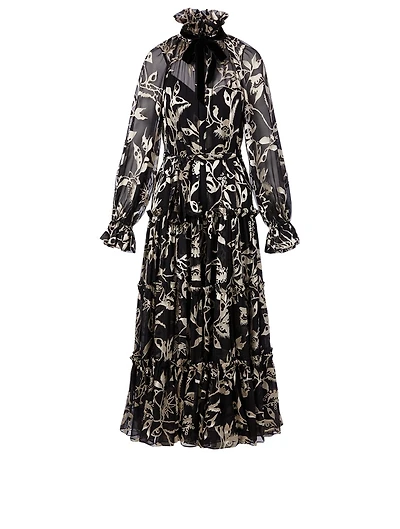 Long Swing Dress Ladybeetle Print