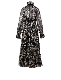Long Swing Dress Ladybeetle Print
