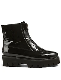 Angelina Patent Leather Ankle Boots