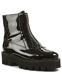 Angelina Patent Leather Ankle Boots