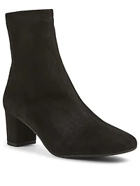 Britney Suede Heeled Ankle Boots