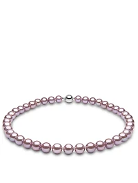 Classic 18K White Gold Pearl Necklace