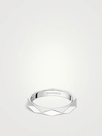Facette Platinum Wedding Band