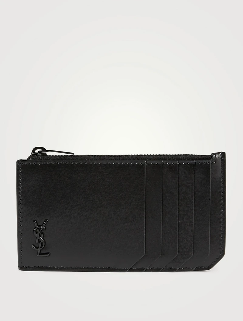 Tiny YSL Monogram Fragrments Leather Card Holder