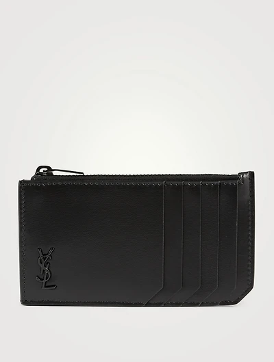 Tiny YSL Monogram Fragrments Leather Card Holder