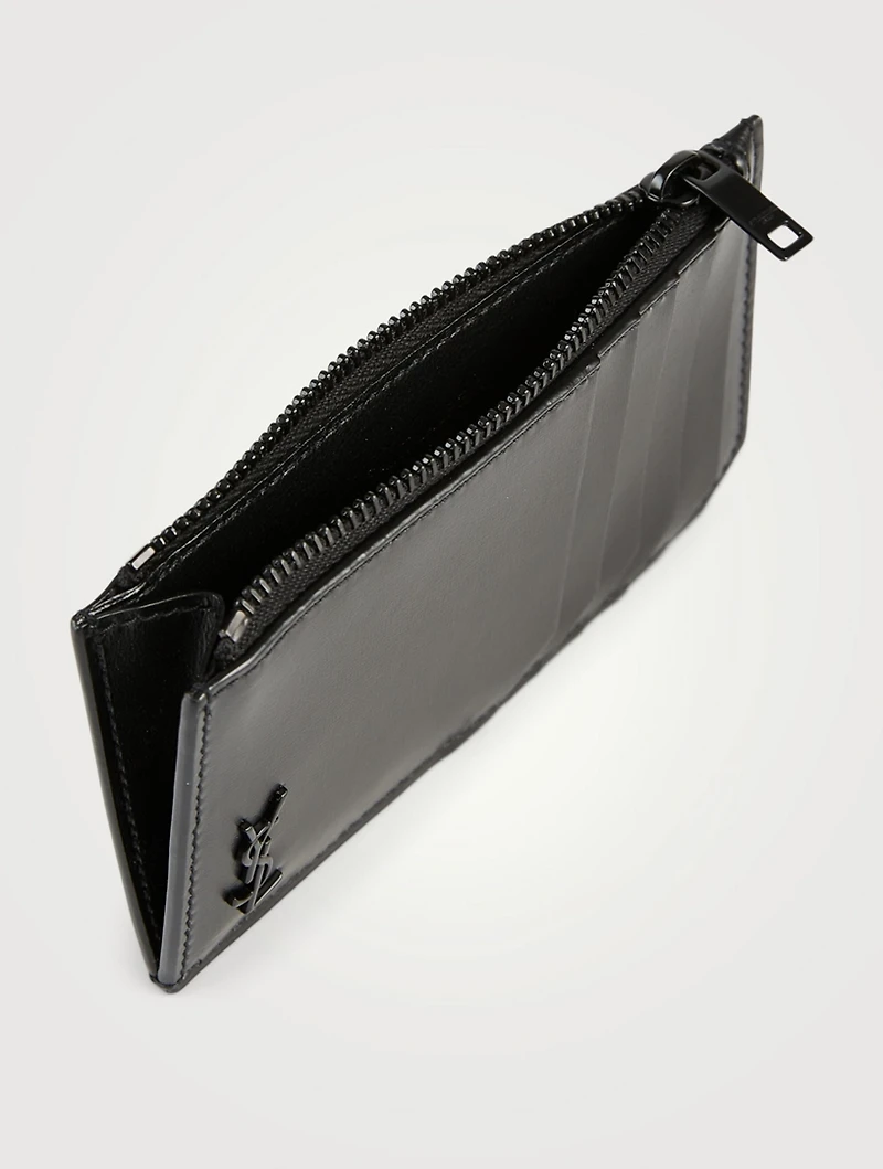 Tiny YSL Monogram Fragrments Leather Card Holder