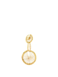 Golden Shackles  Iraca Palm And Gold-Plated Bronze Drop Earrings