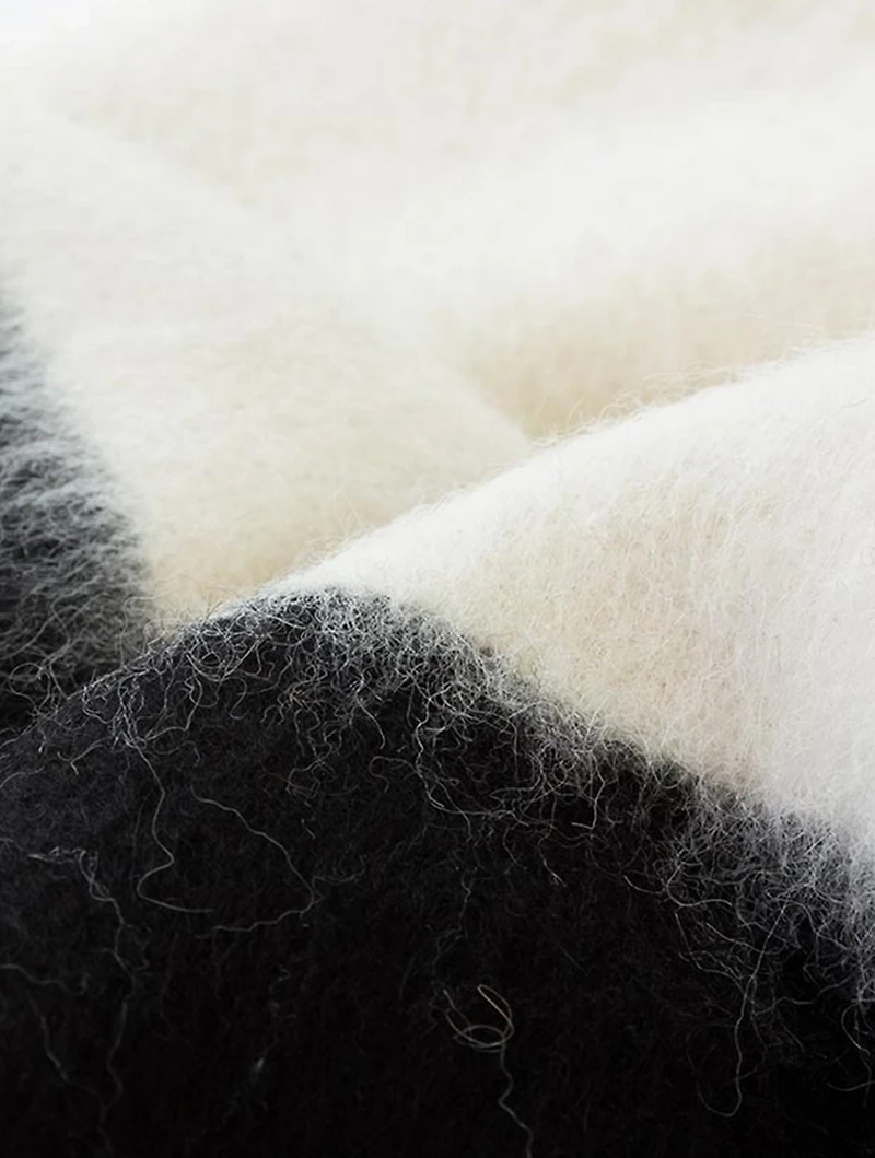 The Siempre Recycled Alpaca And Wool Blanket